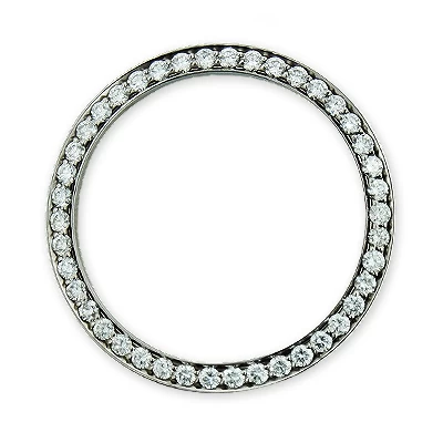 1.2 Carat Custom Diamond Bezel For Midsize Rolex Datejust Watch 2 1.2 Carat Custom Diamond Bezel For Midsize Rolex Datejust Watch - Image 2