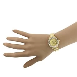 18K Gold Ladies ROLEX Oyster Diamond Watch Perpetual Datejust 3ct -Watch Store 18k yellow gold ladies rolex oyster diamond watch perpetual datejust 3ct 3
