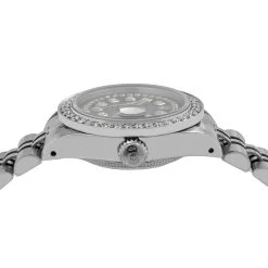 26mm DateJust Ladies Rolex Watch Diamond Bezel Black Dial 1.2ct Jubilee Bracelet -Watch Store 26mm datejust ladies rolex watch diamond bezel black dial 12ct jubilee bracelet 968570 ruler