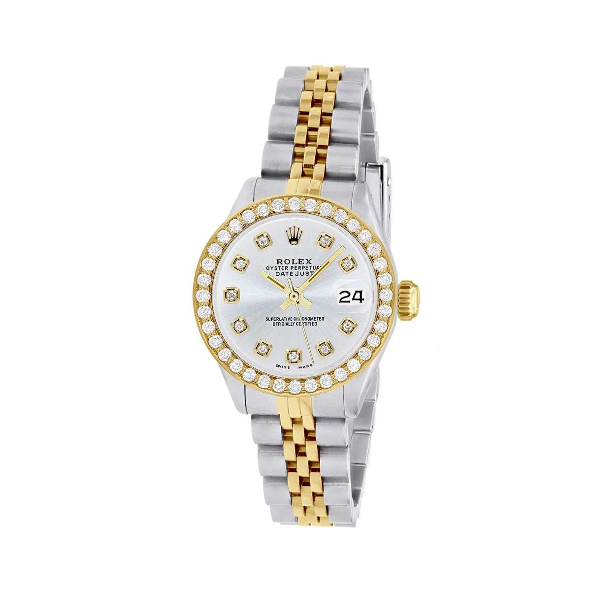 Women's Diamond Watch Rolex Datejust Gold 26mm W00345 1 Women's Diamond Watch Rolex Datejust Gold 26mm W00345