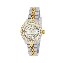 Women's Diamond Watch Rolex Datejust Gold 26mm W00253 -Watch Store 26wyjuwhitemop51 bg