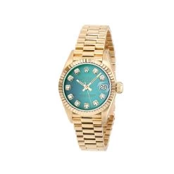 Women's Diamond Watch Rolex Datejust 18K Gold 26mm Green Dial 5 Women's Diamond Watch Rolex Datejust 18K Gold 26mm Green Dial -Watch Store 26yeprgreen1 pl 1