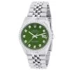 Men's Diamond Watch Rolex Datejust 36mm Jubilee Bracelet Green Dial W00945