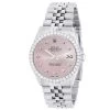 Men's Diamond Watch Rolex Datejust 36mm Jubilee Bracelet Pink Dial W01157