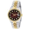 Men's Diamond Watch Rolex Datejust Yellow Gold 36mm