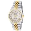 Women's Diamond Watch Rolex Datejust Yellow Gold 36mm Pink Dial