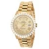 Women's Diamond Watch Rolex Day-Date 18K Gold 36mm Champagne Dial