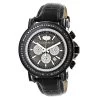 3ct Large Men's Black Diamond Watch MOP Dial W Chronograph Luxurman Escalade