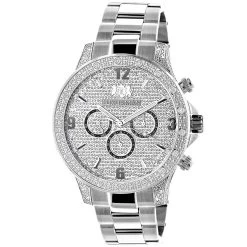 Celebrity Diamond Watch For Men By Luxurman 0.5ct Liberty