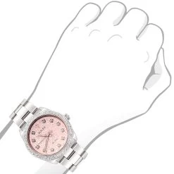 Air King Rolex Diamond Watch For Women 2ct Pink Dial -Watch Store air king rolex diamond watch for women 2ct pink dial bod