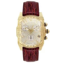 Aqua Master Ladies Yellow Tone Diamond Bubble Watch