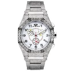 Aqua Master Men's Diamond Bracelet Watch 17.65