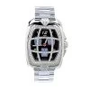 Aqua Master Men's 2.00ct Diamond Grille Watch Black Dial