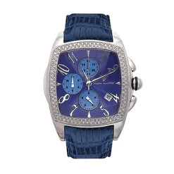 Aqua Master Men's Diamond Watch 1.50ct Blue