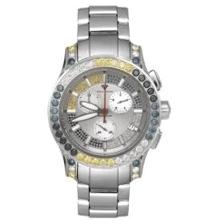 Aqua Master Men's Fancy Color Diamond Watch 8ct