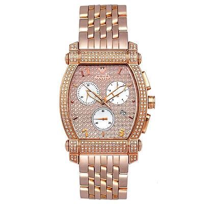 Aqua Master Unisex Real Diamond Watch 2.50ct Rose Gold Tone 1 Aqua Master Unisex Real Diamond Watch 2.50ct Rose Gold Tone