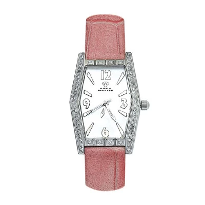 Aqua Master White Dial Women's Pave Diamond Watch 0.70ct 1 Aqua Master White Dial Women's Pave Diamond Watch 0.70ct