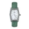 Aqua Master Women's Pave Diamond Watch 0.70ct Green Band