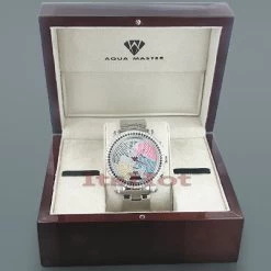 Aqua Master Worldface Men's Diamond Watch 4.50 5 Aqua Master Worldface Men's Diamond Watch 4.50 -Watch Store aqua master watches worldface mens diamond watch 450 p 9260box
