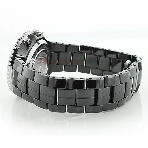 Black Ceramic Aqua Master Diamond Watch 1.25ct 2 Black Ceramic Aqua Master Diamond Watch 1.25ct - Image 2