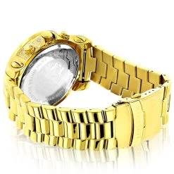 Black Dial Luxurman Diamond Watch 0.75ct Yellow Gold Plated Escalade -Watch Store black dial luxurman diamond watch 075ct yellow gold plated escalade back