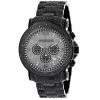 Oversized Iced Out Black Diamond Men's Watch By Luxurman 2ct Fully Paved