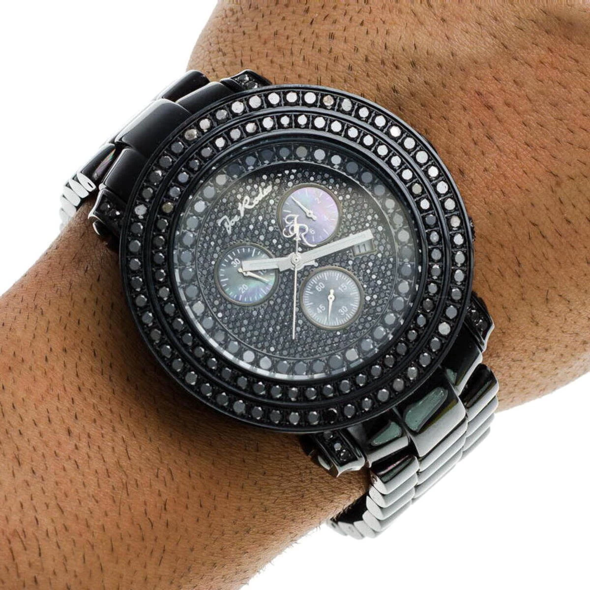 Hip Hop Oversized Black Diamond Watch For Men Joe Rodeo Junior 8ct 6 Hip Hop Oversized Black Diamond Watch For Men Joe Rodeo Junior 8ct - Image 6