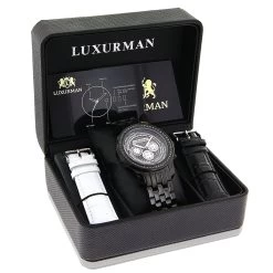 Black Diamond Watch For Men By LUXURMAN 2.25ct 8 Black Diamond Watch For Men By LUXURMAN 2.25ct -Watch Store black diamond watches for men by luxurman 225ct p 44423 2