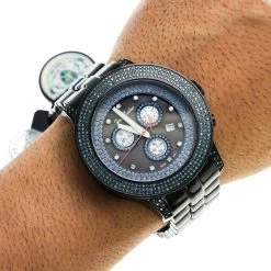 Blue Diamond Joe Rodeo Pilot Men's Watch 3.15ct -Watch Store blue diamond watches joe rodeo pilot mens watch 315ct p 38824 bod2