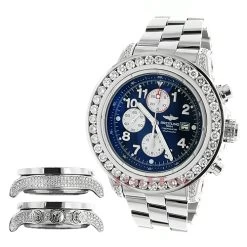 Breitling Aeromarine Super Avenger Diamond Watch 14.12ct