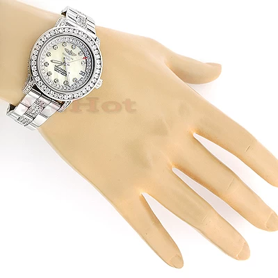 Ladies Diamond Breitling Colt Custom Watch 7ct 3 Ladies Diamond Breitling Colt Custom Watch 7ct - Image 3
