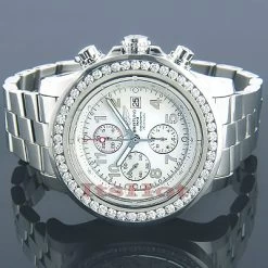 Breitling Super Avenger Diamond Watch 6ct