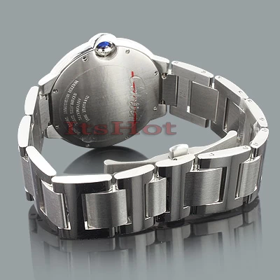 Men's Cartier Ballon Custom Diamond Bezel Watch 2.75ct 2 Men's Cartier Ballon Custom Diamond Bezel Watch 2.75ct - Image 2