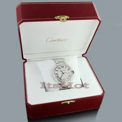 Men's Cartier Ballon Custom Diamond Bezel Watch 2.75ct 7 Men's Cartier Ballon Custom Diamond Bezel Watch 2.75ct -Watch Store cartier ballon custom diamond bezel watch 275ct p 49103box