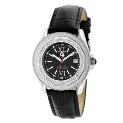 Centorum Elegant Black Dial Diamond Watch 0.50ct