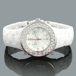 Ceramic Aqua Master Diamond Watch 1.25c Unisex