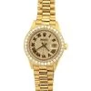 18K Gold Rolex Presidential Datejust Ladies Diamond Watch 2.5ct