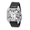 Custom Cartier Santos 100 Men's Diamond Watch 6.92ct