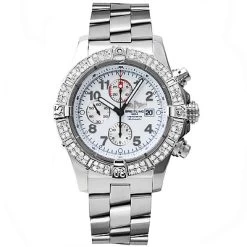 Custom Diamond Bezel For Breitling Super Avenger 1.75 Carats -Watch Store custom diamond bezel for breitling super avenger 175 carats 3