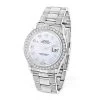 Diamond Bezel Rolex Datejust Men's Watch 36mm 3ct White MOP Face