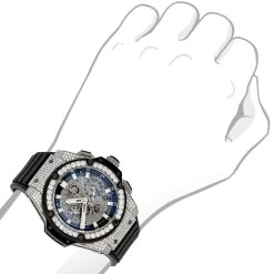 Diamond Hublot King Power Skeleton Dial Titanium Men's Watch 7.75ct -Watch Store custom diamond hublot king power skeleton dial titanium mens watch 775ct bod