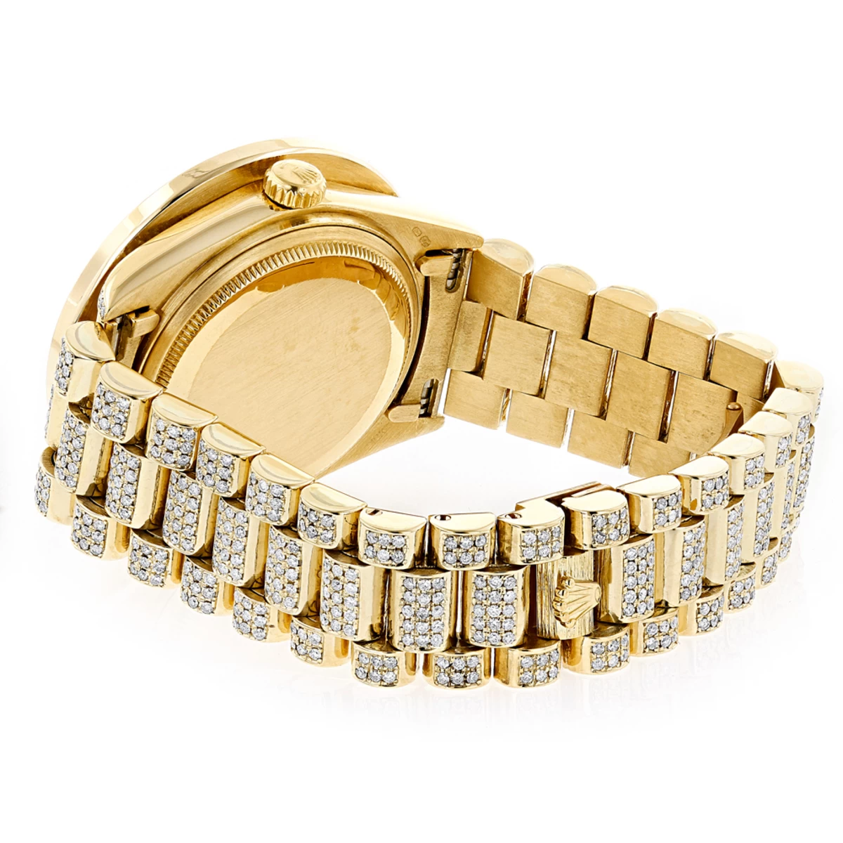 Men's 18K Gold Rolex Day-Date President Diamond And Ruby Watch 15ct 2 Men's 18K Gold Rolex Day-Date President Diamond And Ruby Watch 15ct - Image 2