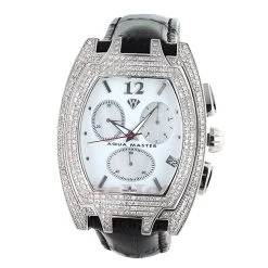 Diamond Aqua Master Men's Diamond Watch 3.5ct