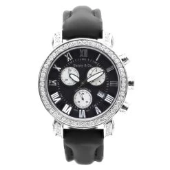 Diamond Benny Co Men's Watch 3ct Black
