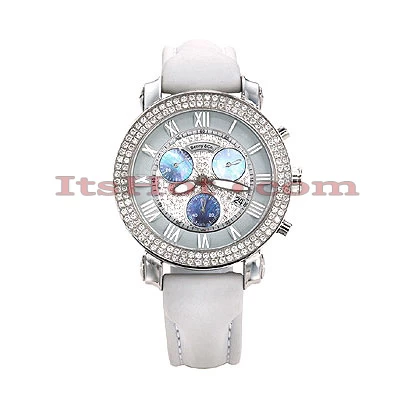 Diamond Benny Co Watch Ice Dial Watch 2.9ct Men's White 1 Diamond Benny Co Watch Ice Dial Watch 2.9ct Men's White