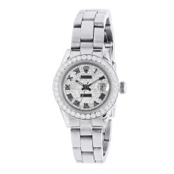 Diamond Bezel & Face Rolex Datejust Ladies Diamond Watch 2.5ct