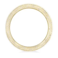 Diamond Bezel Replacement For Luxurman Raptor Yellow Gold Plated 0.25ct