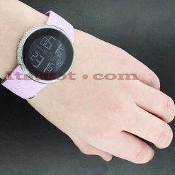 Women's 114 I-Gucci 3ct Diamond Pink Watch YA114404 -Watch Store diamond gucci watches ladies diamond watch 285ct p 42330bod