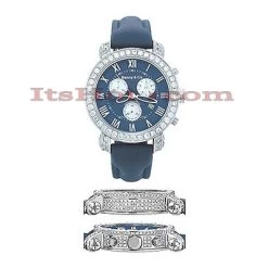Diamond Men's Benny Co Watch 5ct Navy