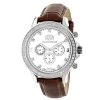 Diamond Luxurman Liberty 2ct Diamond Bezel White MOP Dial Watch